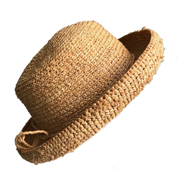 scala crocheted raffia hat